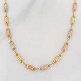 Cadena Rustica Tribal 10.15g / 60cm / 3.6mm Tres Oros 18K