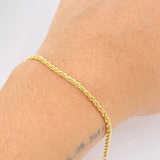 Pulso Lazo 1.25gr / 19cm / 2.1mm Oro Amarillo +3 18K ©