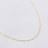 Cadena Aro Seguido 0.65gr / 45cm / 0.9mm Oro Amarillo +3 18K *