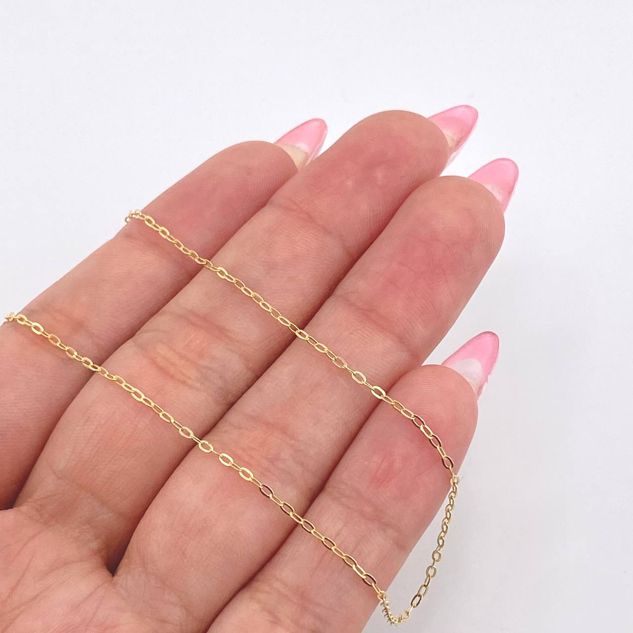 Cadena Aro Seguido 0.65gr / 45cm / 0.9mm Oro Amarillo +3 18K *