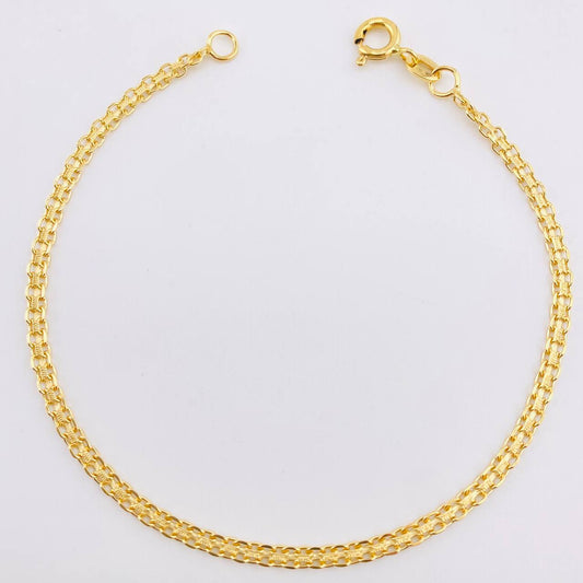 Pulso Chino 2.4gr / 18.5cm / 2.4mm Oro Amarillo +1 18K ©