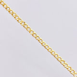 Tobillera Cubana 2.4gr / 25cm / 2.8mm Oro Amarillo +1 18K ©