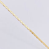 Cadena Escalera Plana Diamantada 2.25gr / 50cm / 1.8mm Tres Oros +3 18K *