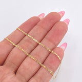 Cadena Plana 1.25gr / 40cm / 1.3mm Oro Amarillo +3 18K *