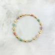 Tobillera Rustico 6.7gr / 26cm / 5mm Cauchos Colores Rosa Oro Amarillo *