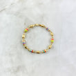 Pulso Rustico 4.65gr / 18cm / 5mm Cauchos Colores Lila Azul Rosa Oro Amarillo *