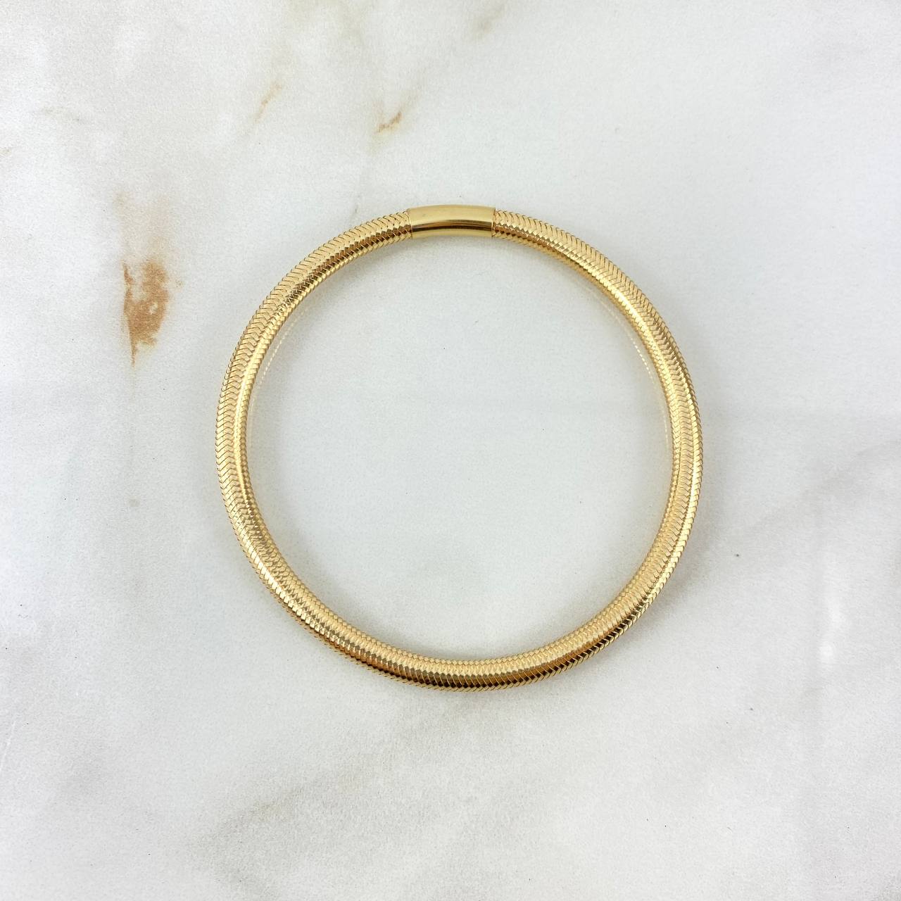 Pulso Recticulado 2.1gr / 19cm / +4 Oro 18K *