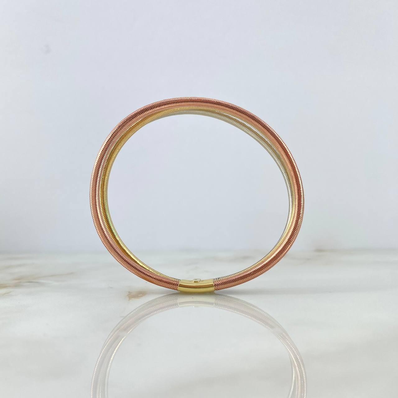 Pulso Reticulado 3x1 7.4gr / 20cm / 3mm Tres Oros +4 *