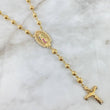 Rosario Virgen de Guadalupe 30gr / 70cm / 6-7mm Bolas Diamantadas Circones Blancos Fucsias Verdes Azules Oro Amarillo