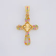 Dije Cruz Trebol 1.9g / 3cm Oro Amarillo 18K