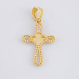 Dije Cruz Trebol 1.9g / 3cm Oro Amarillo 18K