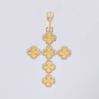 Dije Cruz Trébol 4.8g / 4.9cm Oro Amarillo 18K