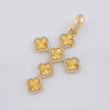 Dije Cruz Trébol 4.8g / 4.9cm Oro Amarillo 18K
