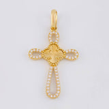 Dije Cruz Trébol 6.65g / 5.4cm Oro Amarillo 18K
