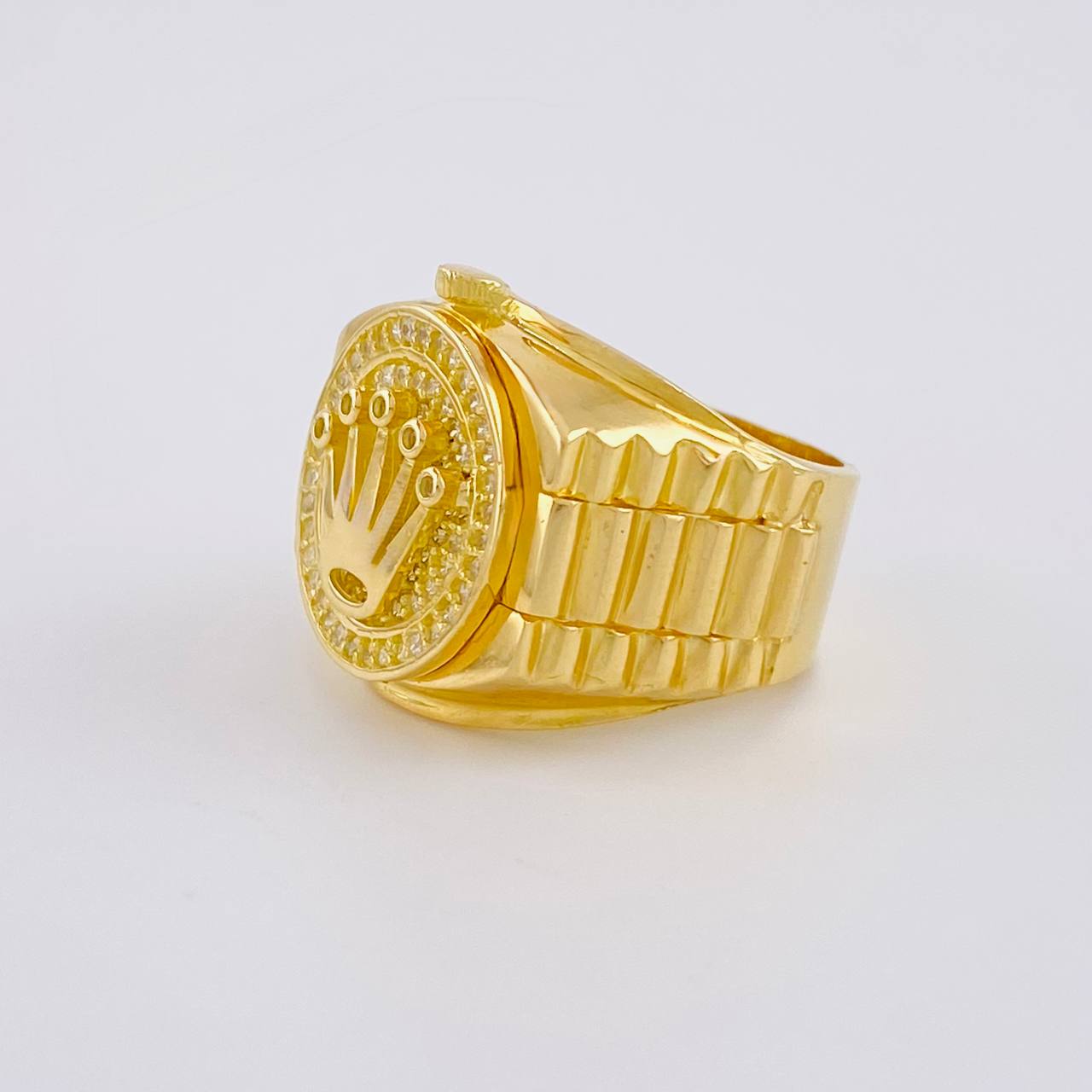 Anillo Correa Corona 10.4g / T7 1/4 Oro Amarillo 18K