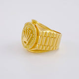 Anillo Correa Corona 10.4g / T7 1/4 Oro Amarillo 18K