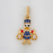 Dije Pato Bolsas de Dinero 1.6g / 2.1cm Tres Oros 18K