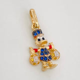 Dije Pato Bolsas de Dinero 1.6g / 2.1cm Tres Oros 18K