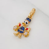 Dije Pato Bolsas de Dinero 1.6g / 2.1cm Tres Oros 18K