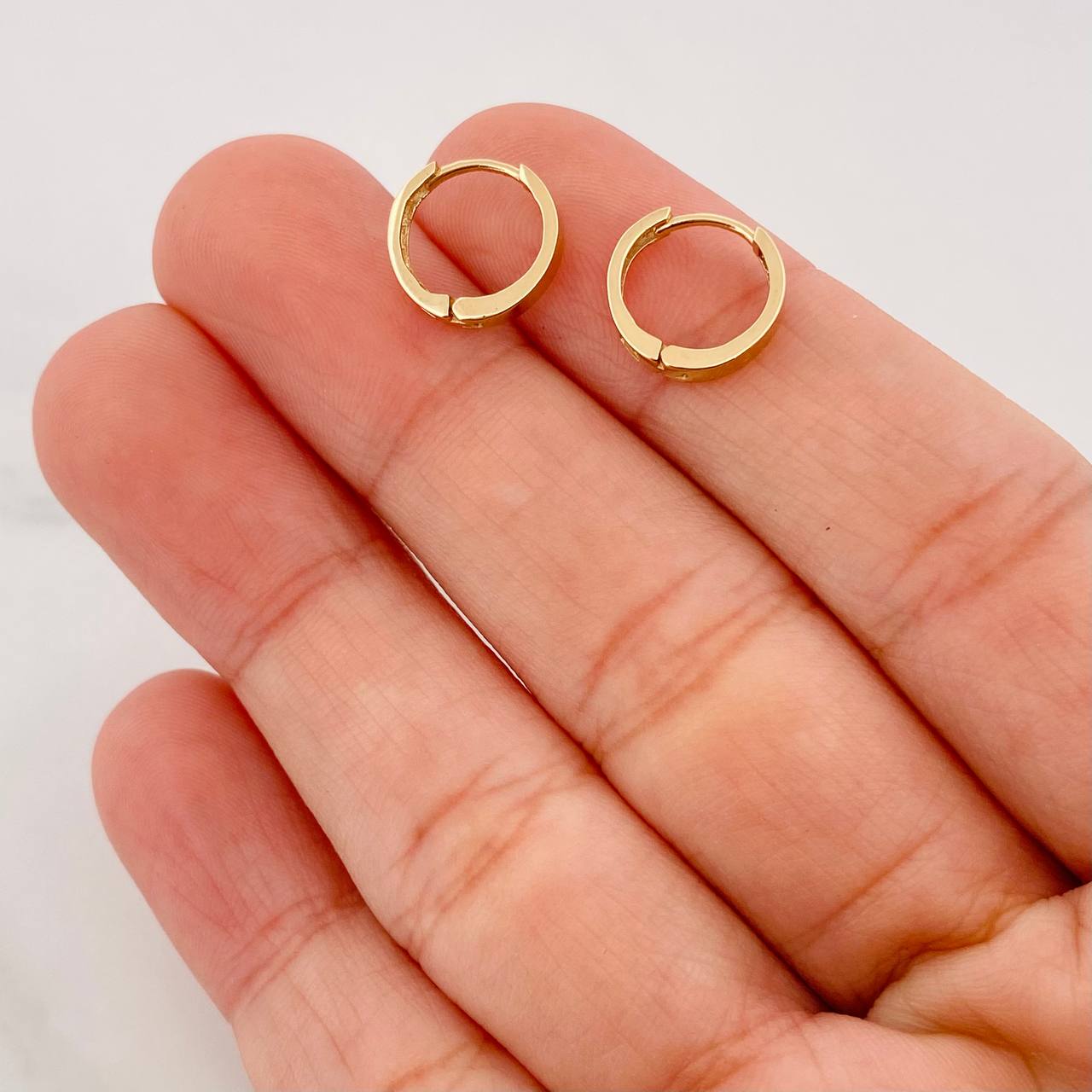 Candongas Carril 1.1g / 1cm Oro Amarillo 18K