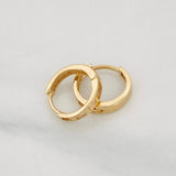 Candongas Carril 1.1g / 1cm Oro Amarillo 18K