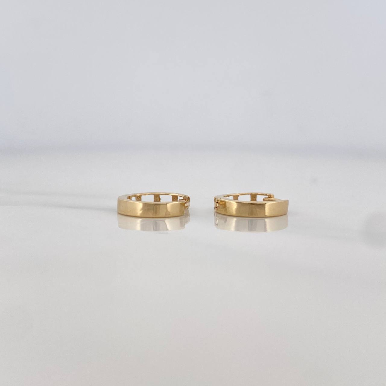 Candongas Carril 1.1g / 1cm Oro Amarillo 18K