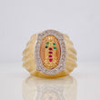 Anillo Virgen de Guadalupe 6.35g / T7 1/2 Tres Oros 18K