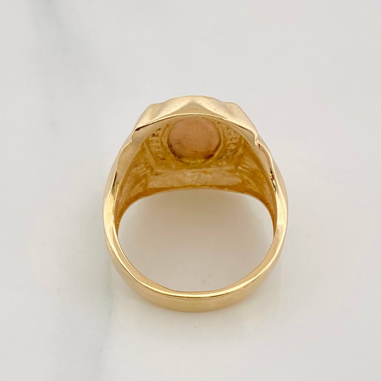 Anillo Virgen de Guadalupe 6.35g / T7 1/2 Tres Oros 18K
