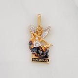 Dije San Miguel Arcangel 1.8g / 2cm Tres Oros 18K