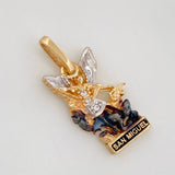 Dije San Miguel Arcangel 1.8g / 2cm Tres Oros 18K