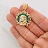 Dije Rostro Cristo 7.55g / 3.5cm Dos Oros Amarillo Blanco 18K