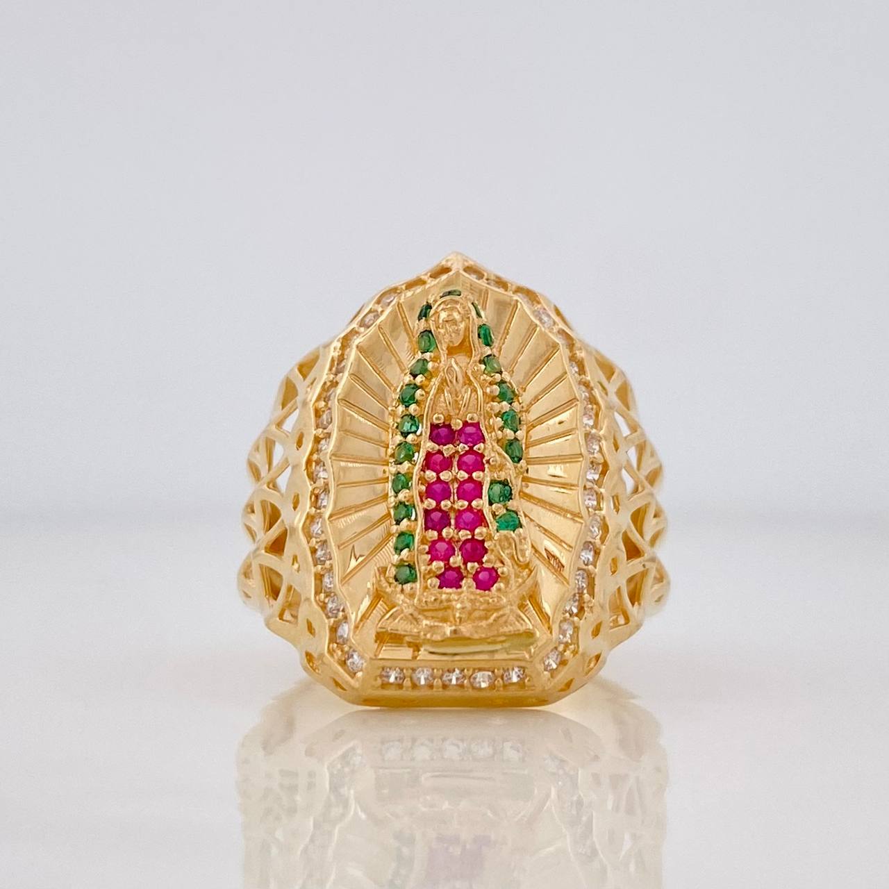 Anillo Virgen de Guadalupe 5.05g / T6 1/4  Oro Amarillo  18K