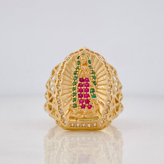 Anillo Virgen de Guadalupe 5.05g / T6 1/4  Oro Amarillo  18K