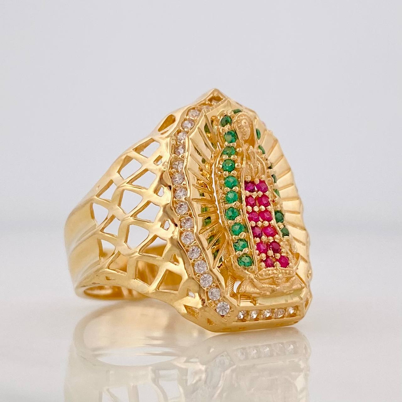 Anillo Virgen de Guadalupe 5.05g / T6 1/4  Oro Amarillo  18K