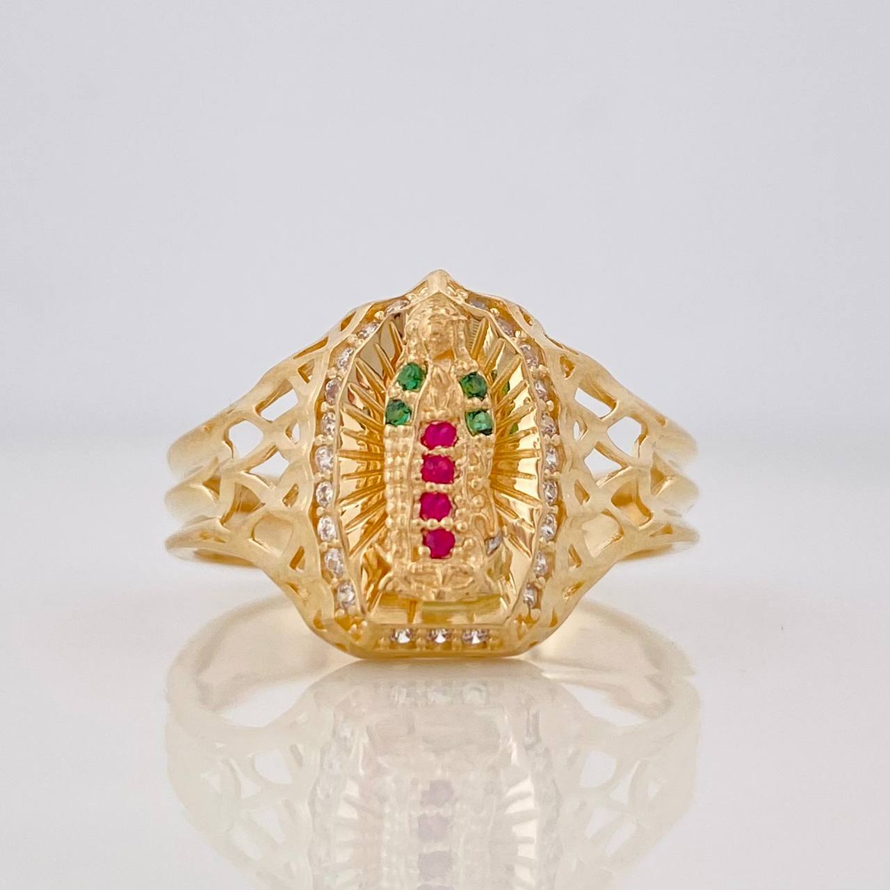 Anillo Anillo Virgen de Guadalupe 3.65g / T8 1/2 Oro Amarillo 18K