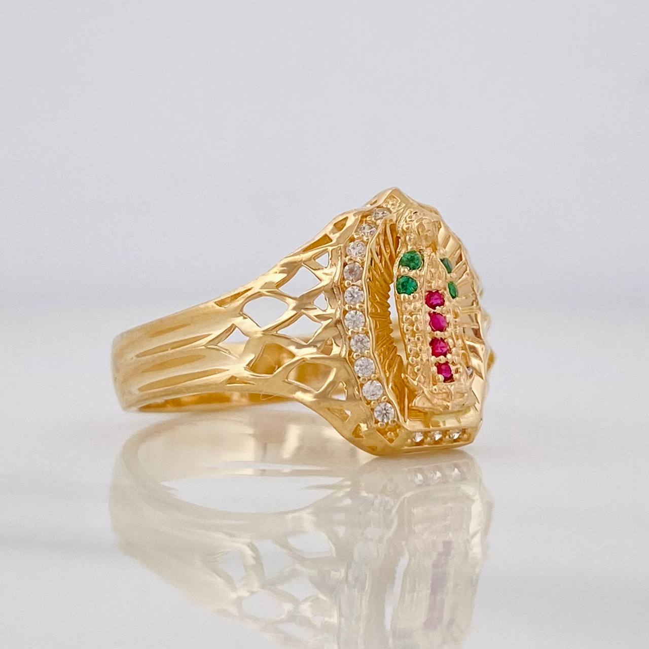 Anillo Anillo Virgen de Guadalupe 3.65g / T8 1/2 Oro Amarillo 18K