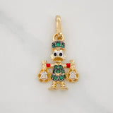 Dije Pato Bolsas de Dinero 1.6g / 2.1cm Tres Oros 18K