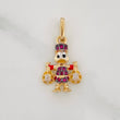 Dije Pato Bolsas de Dinero 1.8g / 2.1cm Tres Oros 18K