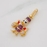 Dije Pato Bolsas de Dinero 1.8g / 2.1cm Tres Oros 18K