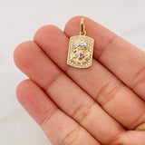 Dije Rostro Cristo 2.9g / 2.3cm Dos Oros Amarillo Blanco 18K