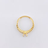 Anillo Solitario Churumbela 2.37gr / T7 / Oro Amarillo 18K *