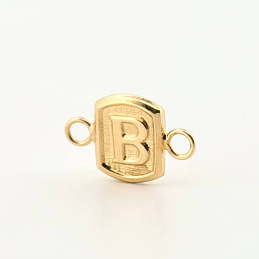 Herraje Letra B 0.3gr / 1.2cm / Oro Amarillo 18K