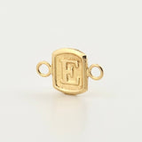 Herraje Letra E 0.3gr / 1.2cm / Oro Amarillo 18K