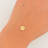 Herraje Letra E 0.3gr / 1.2cm / Oro Amarillo 18K