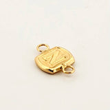 Herraje Letra N 0.3gr / 1.2cm / Oro Amarillo 18K