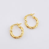 Candongas Emmi 0.85gr / 1.3cm / Oro Amarillo 18K *