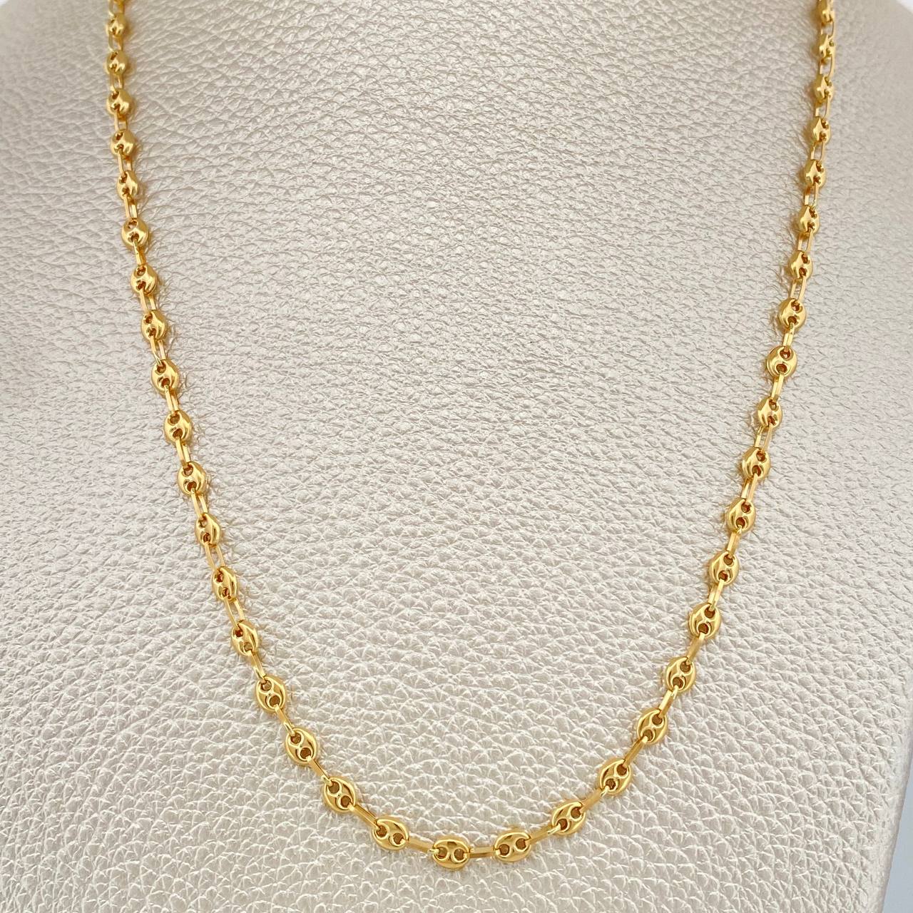Cadena GC 4.7gr / 45.8cm / 3mm Oro Amarillo 18K %