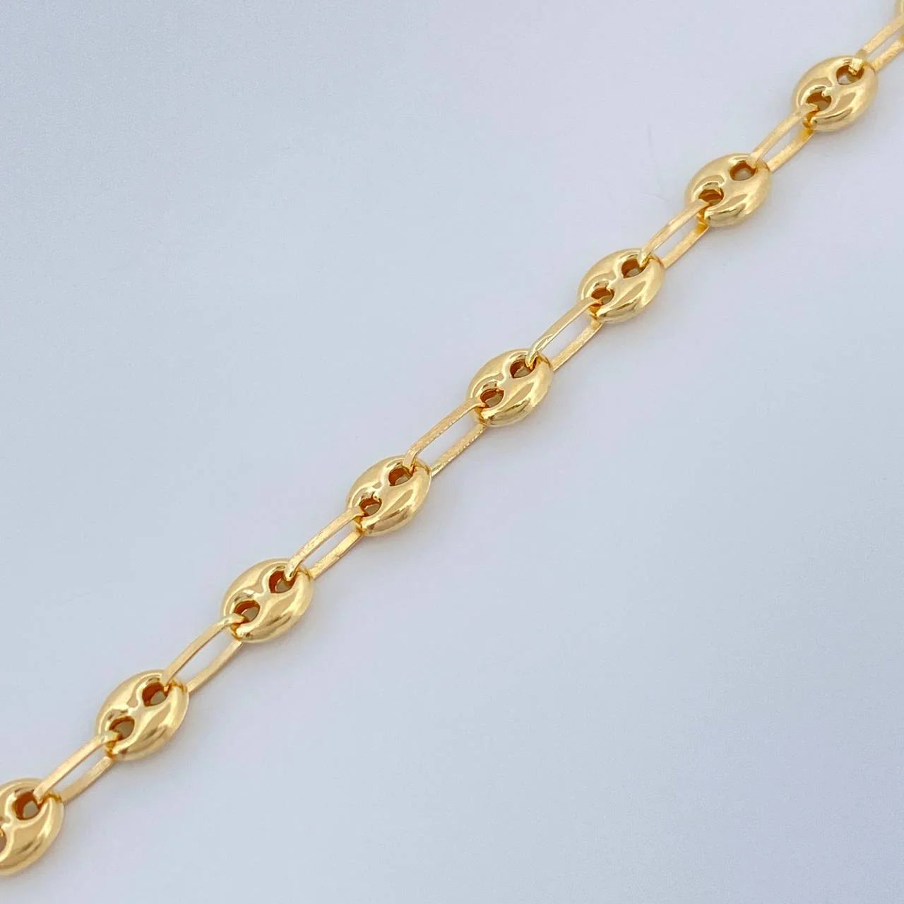 Tobillera GC 2.6gr / 25.5cm / 3.15mm Oro Amarillo 18K &