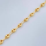 Tobillera GC 2.65gr / 25cm / 3.1mm Oro Amarillo 18K &