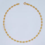 Tobillera GC 2.65gr / 25.6cm / 2mm Oro Amarillo 18K $
